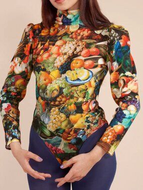 Samantha Pleet Harvest Turtle Bodysuit Size Small